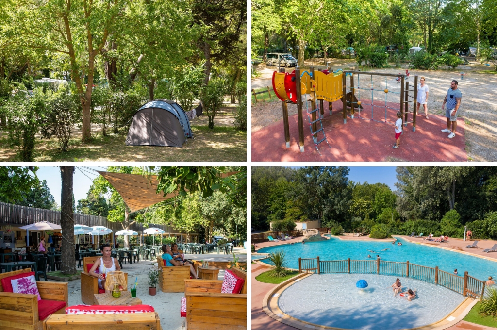 Camping du Pont dAvignon, Kindercampings in de Provence aan een rivier