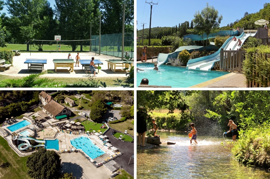 Camping Le Moulin de Paulhiac, Kindvriendelijke campings Dordogne aan rivier