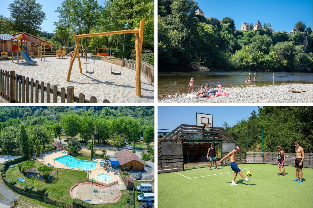 Camping Le Rocher de la Cave, Kindvriendelijke campings Dordogne aan rivier