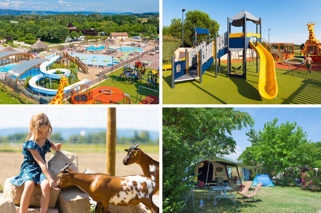 Camping Le Soleil Fruite, Kindercampings Drôme