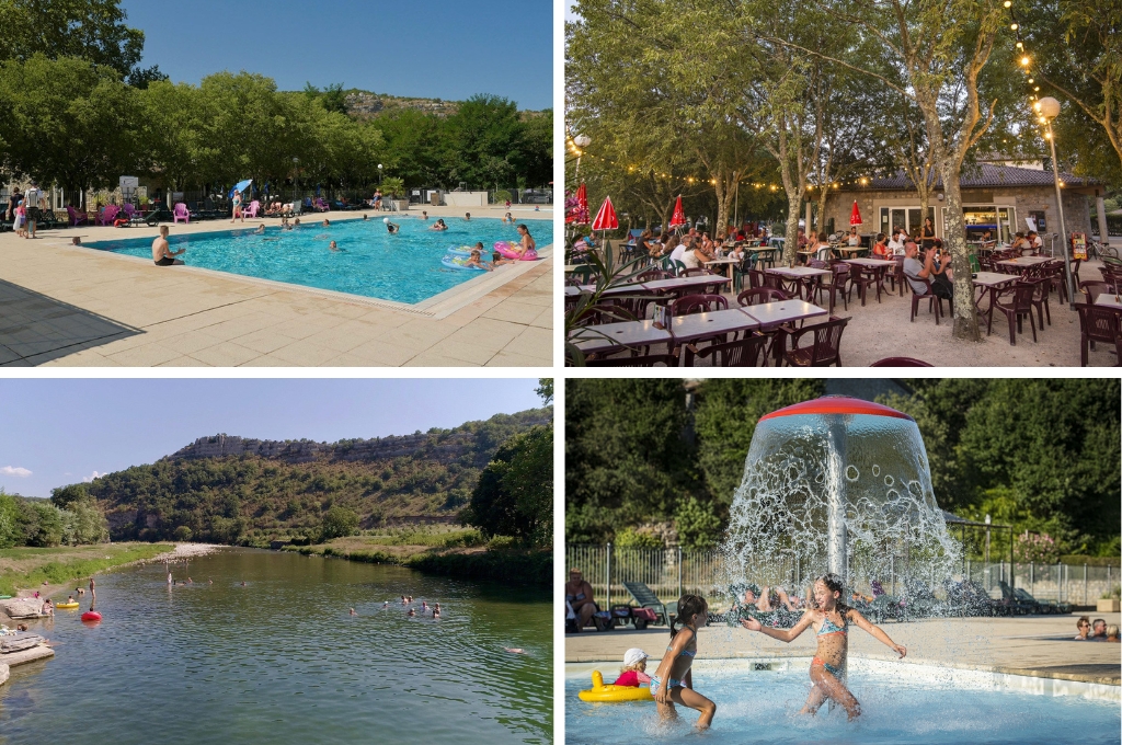 Camping Les Platanes, Camping aan rivier Ardèche