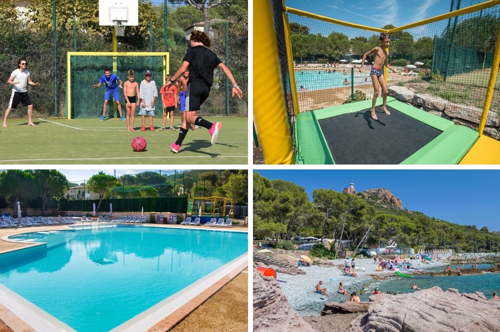 Camping La Plage du Dramont, Kindvriendelijke campings in Frankrijk aan zee