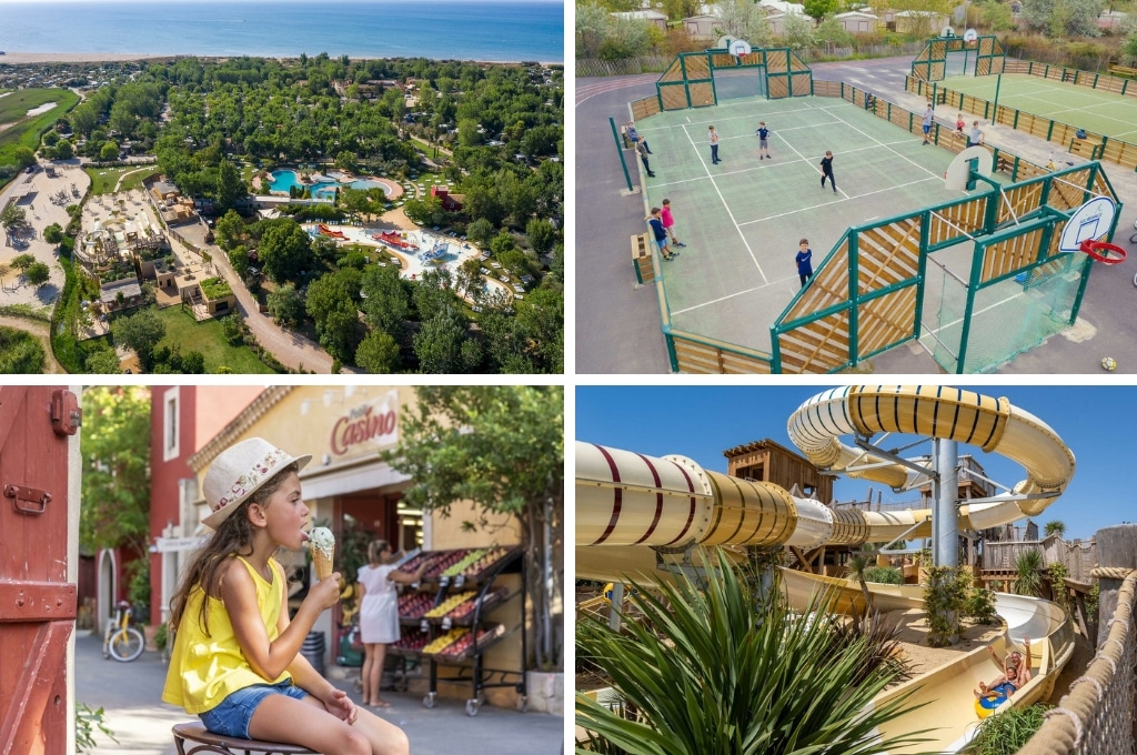 Le Serignan Plage, Kindvriendelijke camping Zuid-Frankrijk aan zee