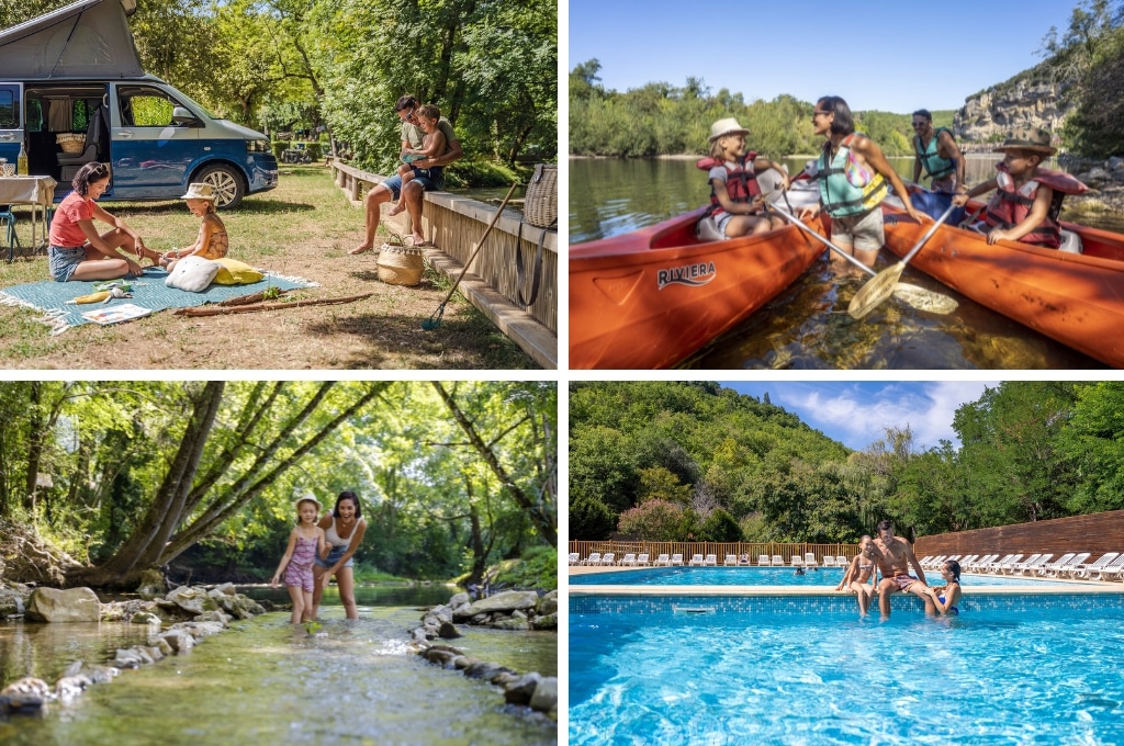 Camping Slow Village Perigord, Kindvriendelijke campings in de Dordogne aan een rivier