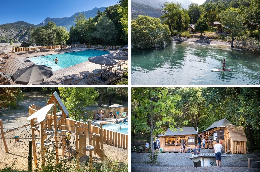 Camping Huttopia Lac de Serre Poncon, campings in de Franse natuur