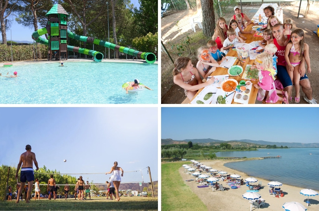 Camping Badiaccia, Kindvriendelijke campings in Italië aan een meer