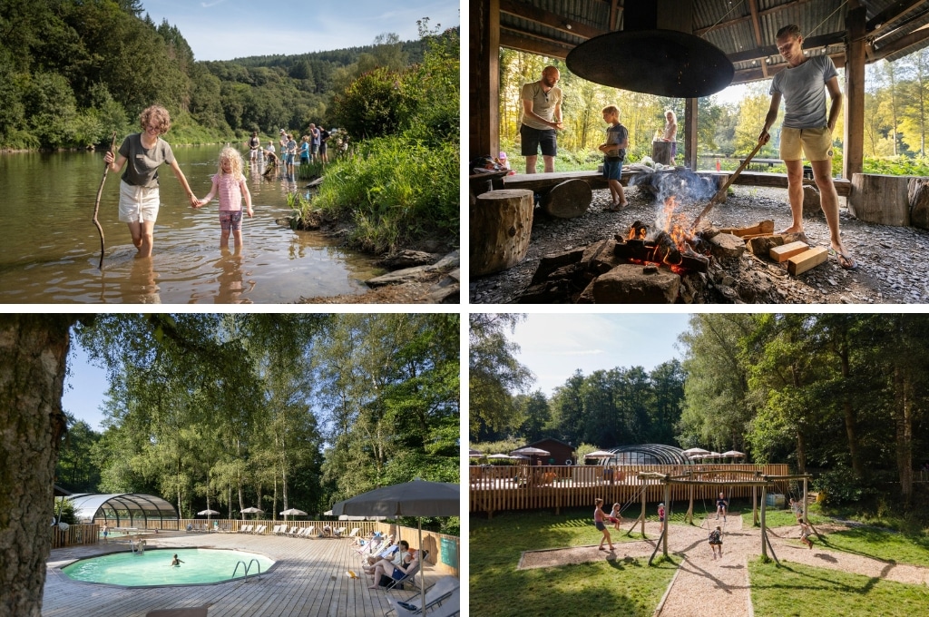 Camping Huttopia Vallee de la Semois, Kindvriendelijke campings in België met zwembad