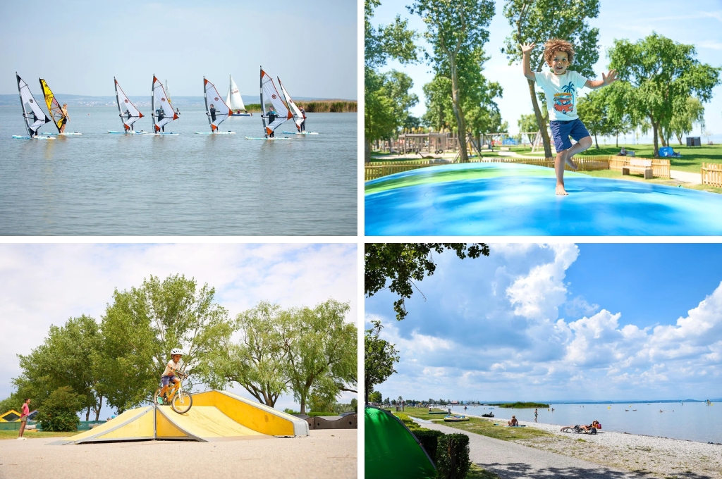 Strandcamping Podersdorf am See, kindercampings in Oostenrijk aan een meer